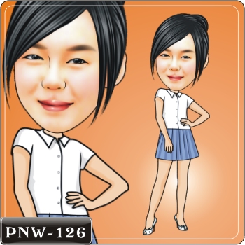 女生人像Q版漫畫PNW-126